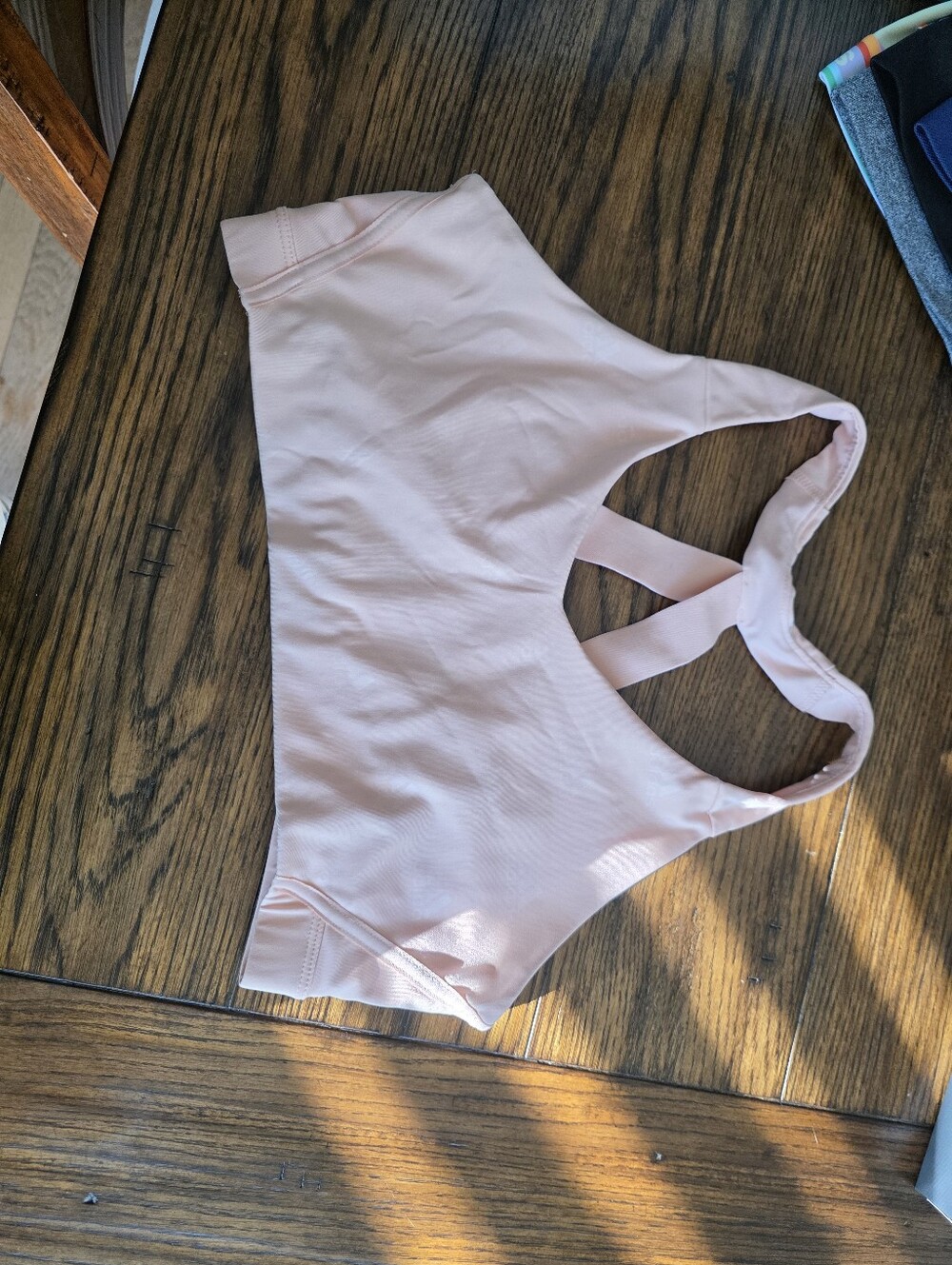 Adidas Peach Cross-Back Sports Bra